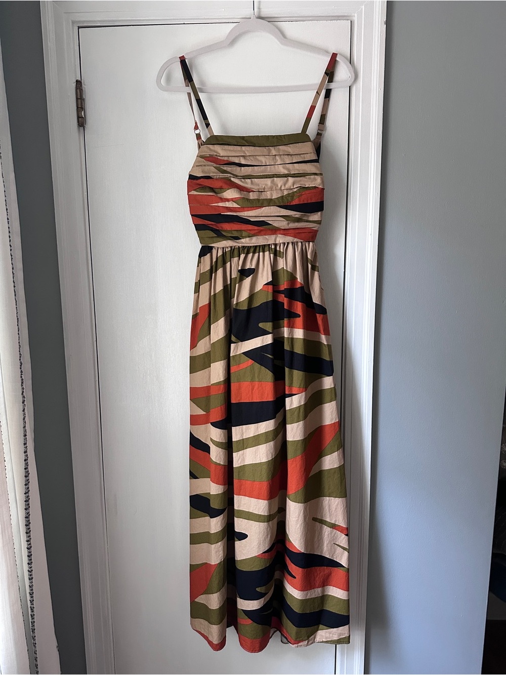 Halogen Pleated Bodice Cutout Maxi Dress - Picture 4 of 6